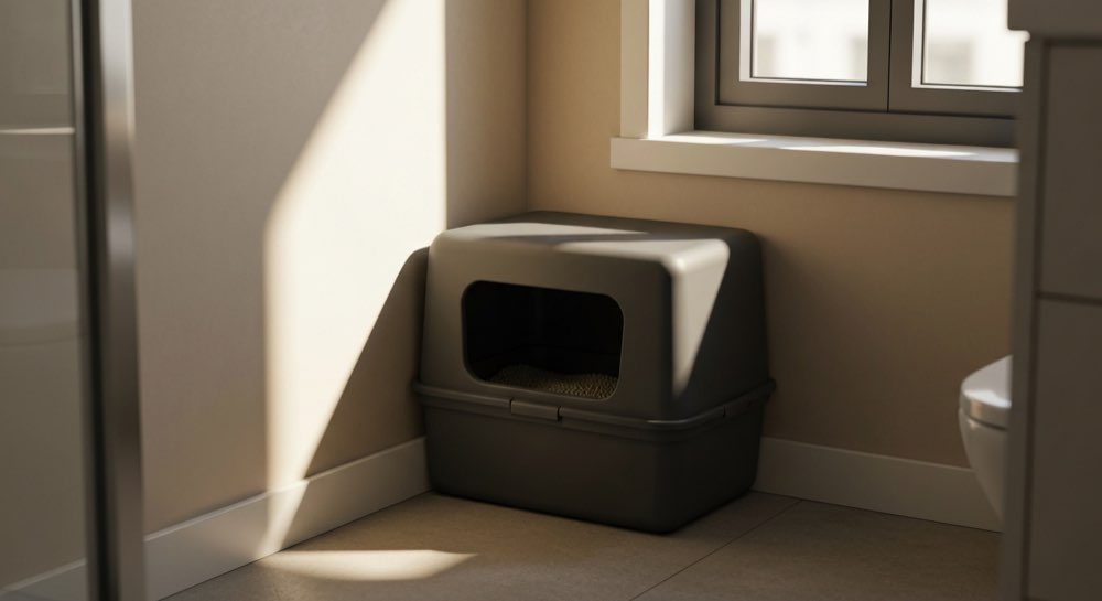 Kattenbak in klein appartement