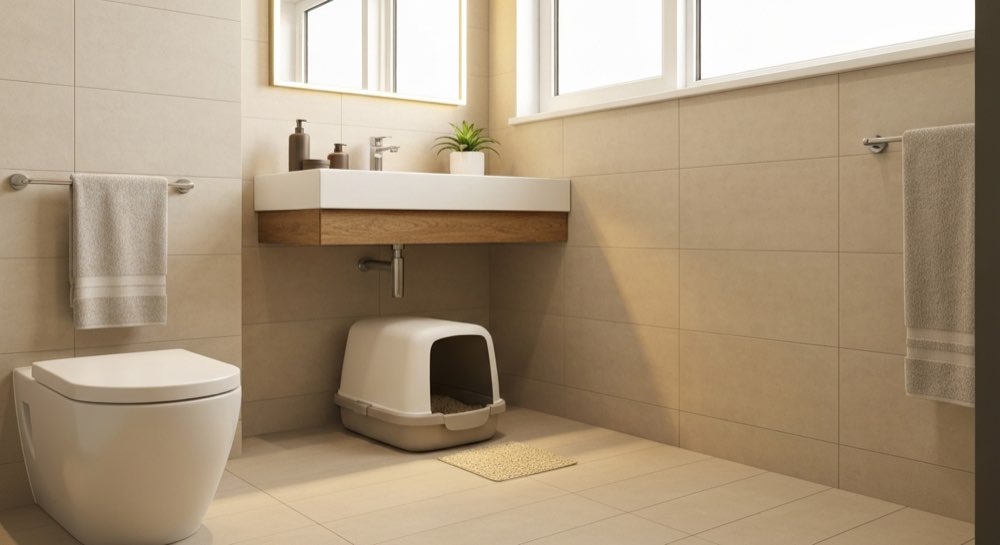 Ideale locatie voor kattenbak