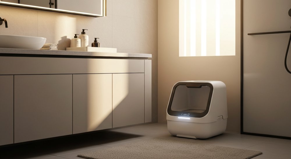 Zelfreinigende kattenbak